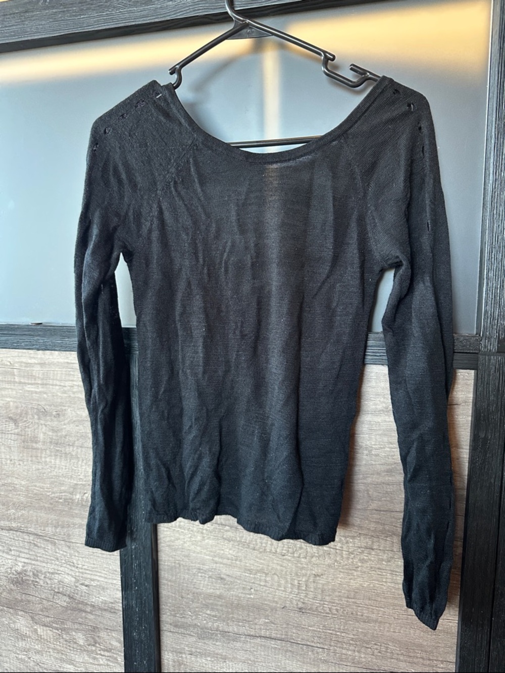 lululemon athletica Black Twist-Front Long Sleeve Top